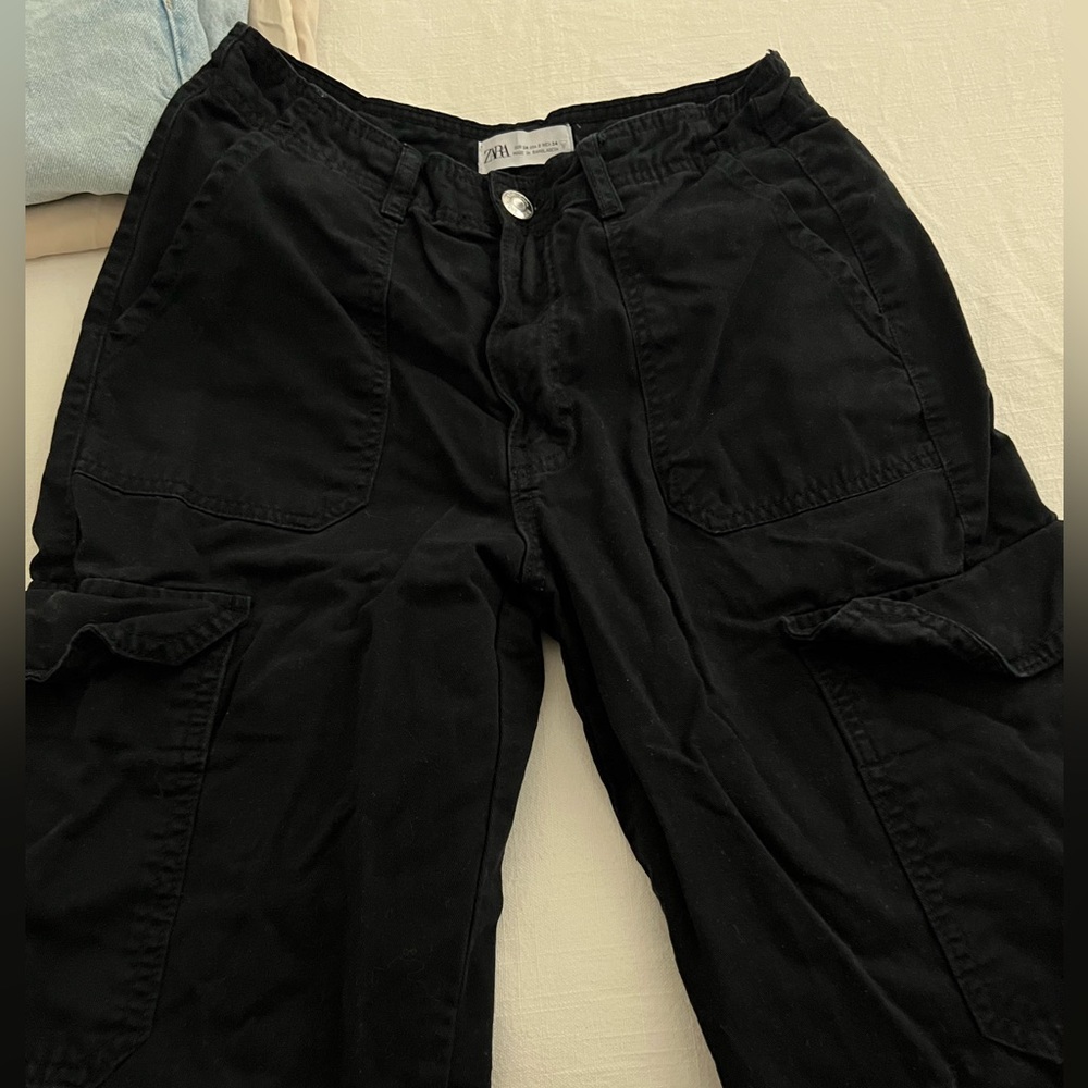 ZARA BLACK CARGO